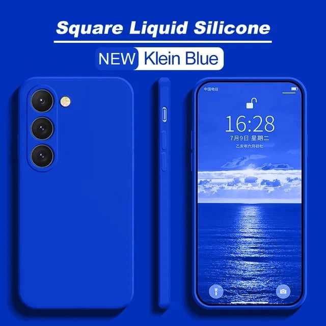 S23 S22 Ultra Plus Case  Liquid Silicone Phone Case For Samsung Galaxy S23 S 23 S22 Ultra Plus S23Plus S23Ultra Soft Cover