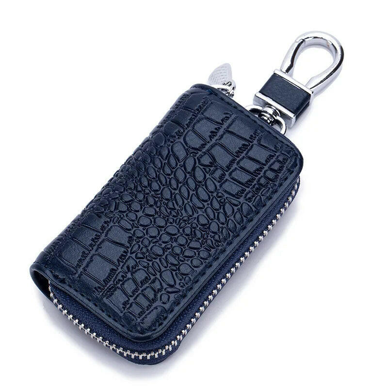 Mini Key Holder for Car Keys Wallet Pouch Bag Premium Leather Keychain Housekeeper Car Key Case Unisex Organizer Key Pouch Purse