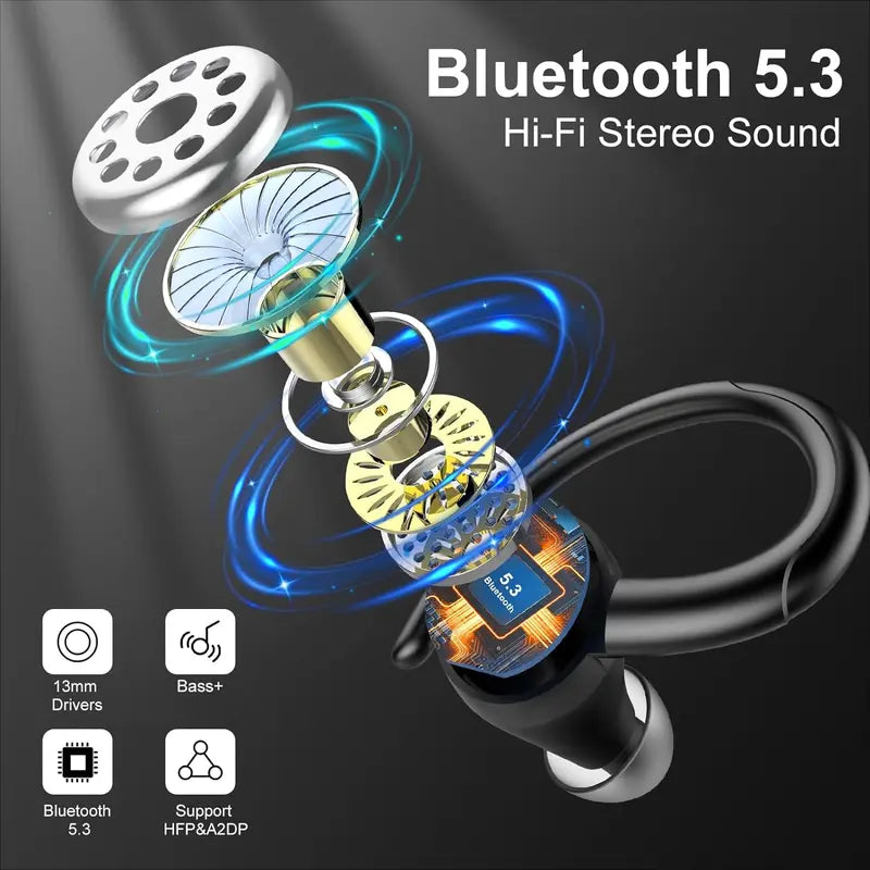 WHATOOK Portable Bluetooth Speaker 360°HD Sound，Ipx7 Waterproof，Stereo Sound, 24H Playtime,Rgb Lights，Dual Pairing，Bluetooth 5.3，FM Radio, Perfect for Kayak, Beach，Travel，Party，Shower，Outdoor，Gifts