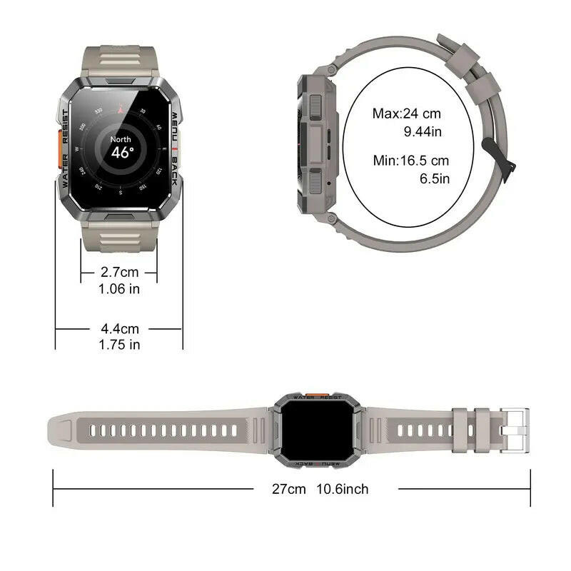 Multifunctional Smart Watch, Fashionable Digital Watch with Heart Rate Monitoring & Sleep Tracking, IP67 Waterproof Sports Watch for Women & Men, Smart Watches for Iphone & Android Smartphone, Wristwatch Wearable Devices