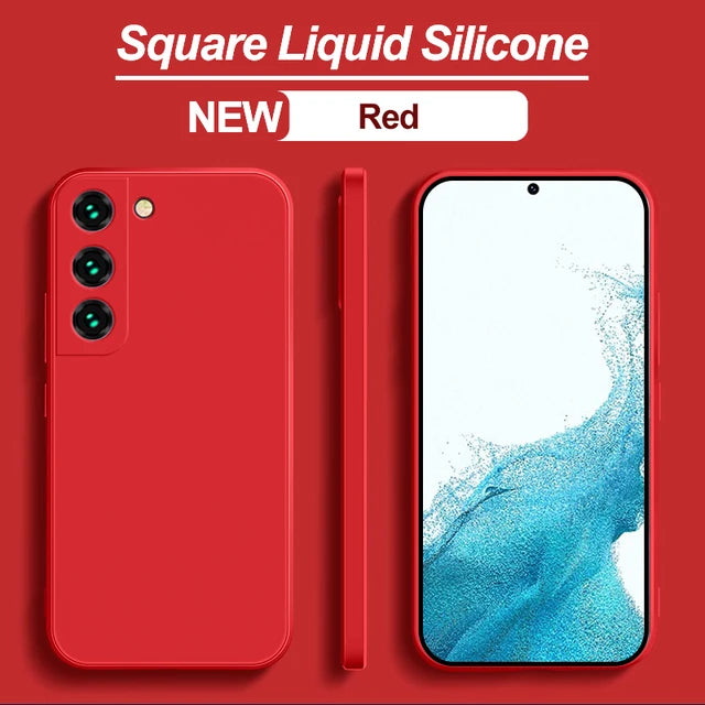 S23 S22 Ultra Plus Case  Liquid Silicone Phone Case For Samsung Galaxy S23 S 23 S22 Ultra Plus S23Plus S23Ultra Soft Cover