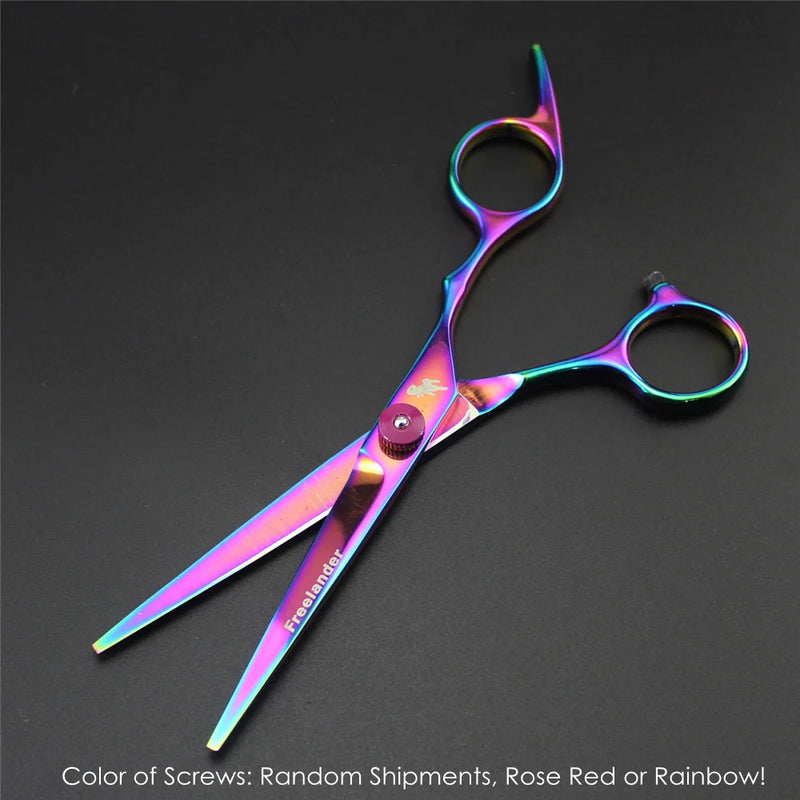 7.0 Inch Professional Pet Scissors for Dog Grooming Dogs Shears Hair Cutter Straight &Thinning & Curved Scissors 3Pcs/Set + Comb