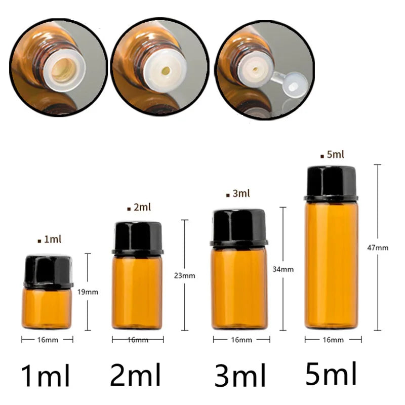 Essential Oil Bottles Amber