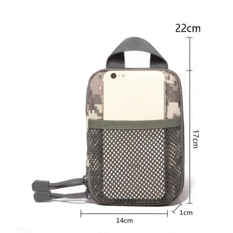 Outdoor Multifunctional EDC Accessory Bag Molle Wear Resistant And Anti-scratch Hanging Bags Sports Organizer Phone Waist Bag