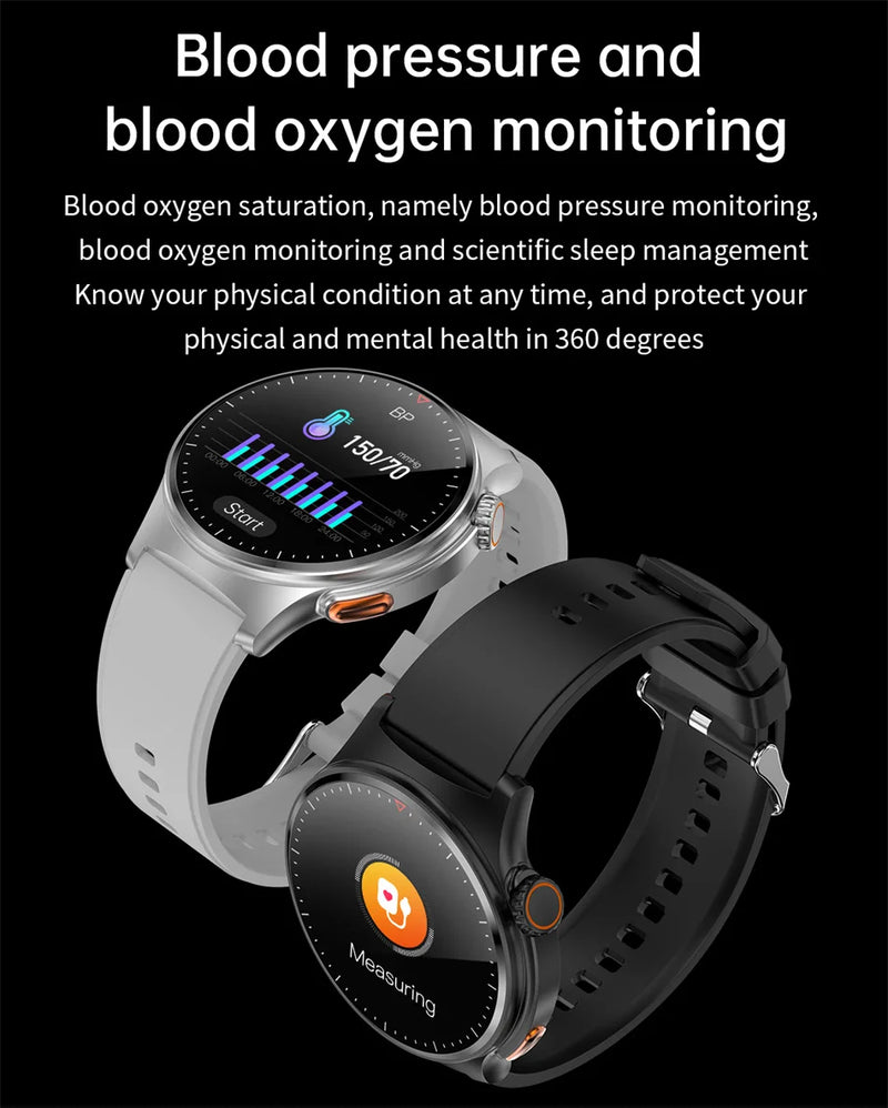 NFC GPS Tracking ECG PPG Men Smart Watch Voice Assistant Pressure Monitor Fitness Track Watches Men Women Smartwatch For huawei