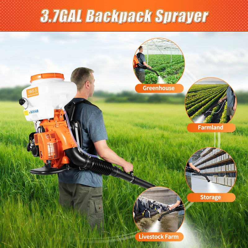 Backpack Agricultural Mist Duster Sprayer