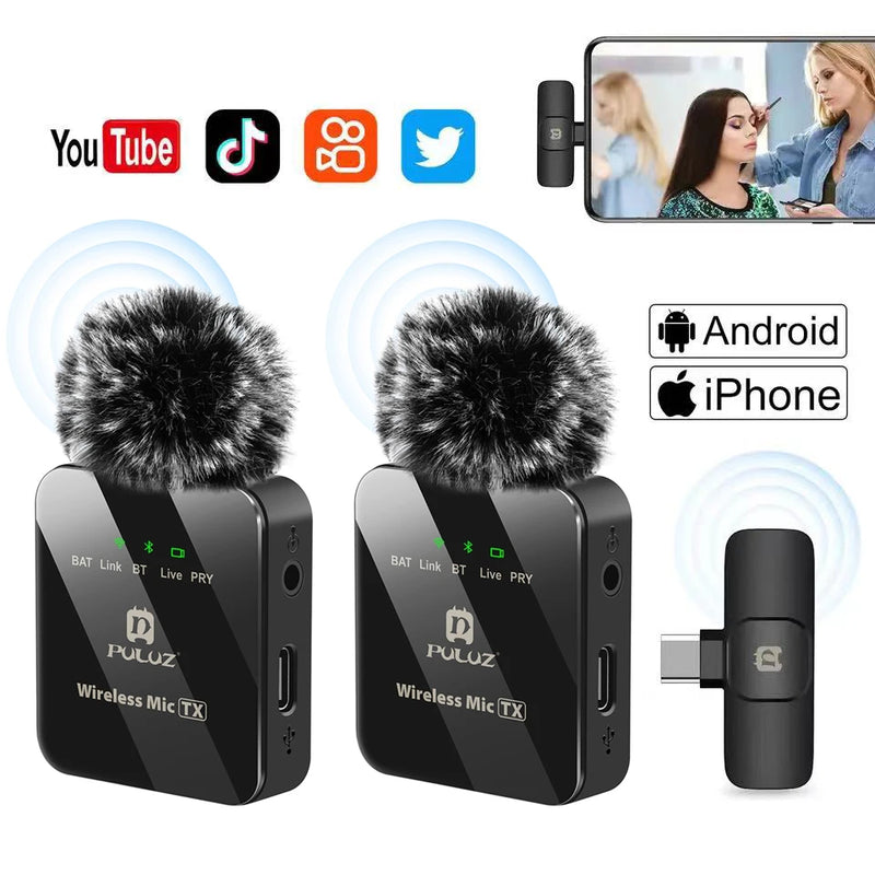 Audio Video Recording Mini Mic for iPhone Android Outdoor Live Broadcast Phone Mic