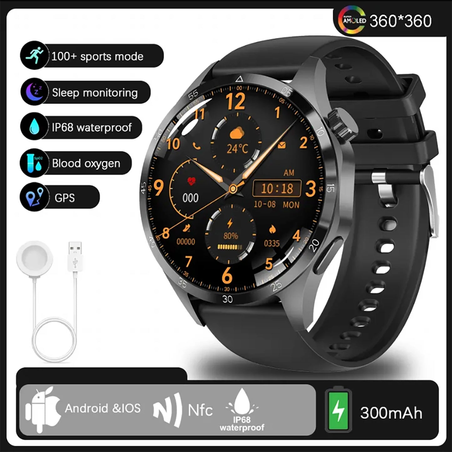 Smart Watch for  Men's and Women