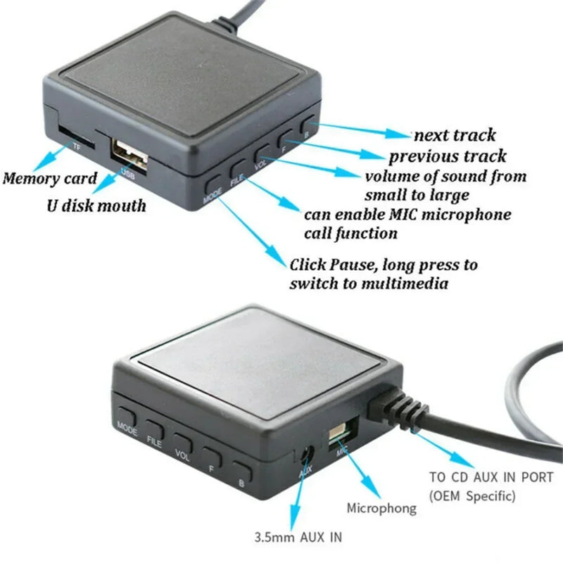 Wireless -Bluetooth Microphone Adapter Cable