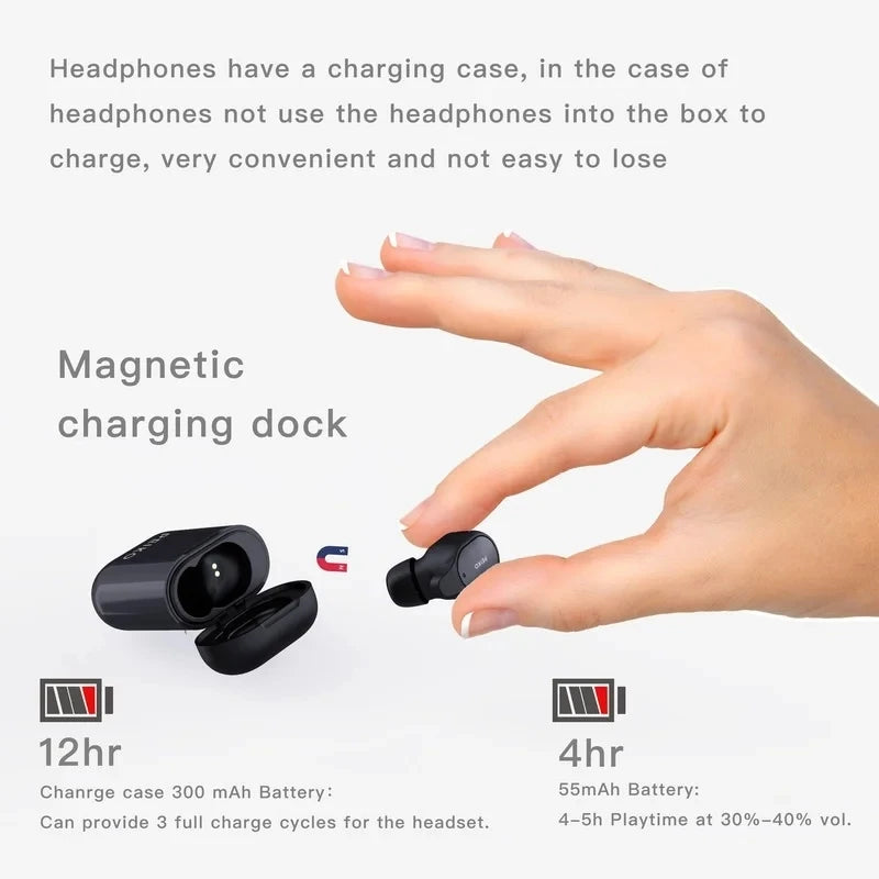 New Protable Translator Earphone Earbud Wireless Headset 50+ Languages Bluetooth Offline Translation Voice Assistant Backend