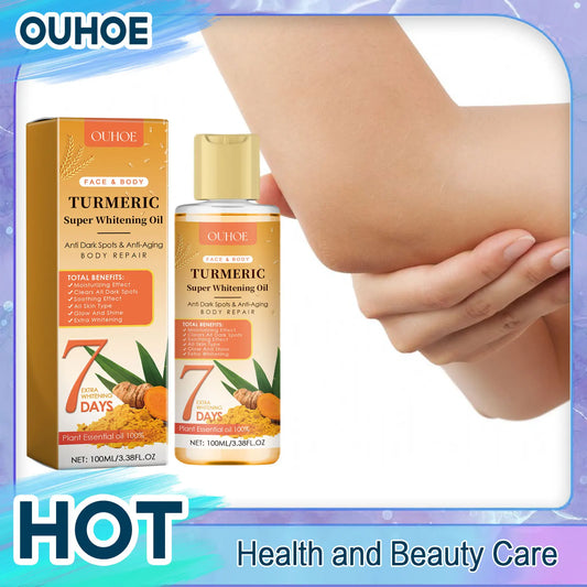 Turmeric Essential Oil Body Massage Deep Hydration Diffuser Aromatherapy Brightening Moisturizer Nourishing Smoothing Skin Care