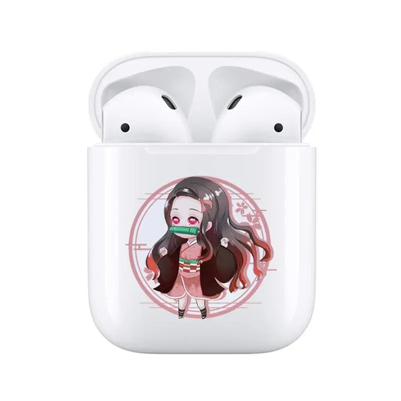 New Ghost Slayer Headphones Two-dimensional Anime Tanjiro Nezuko True Wireless Bluetooth Headphones Sports Headset Wholesale