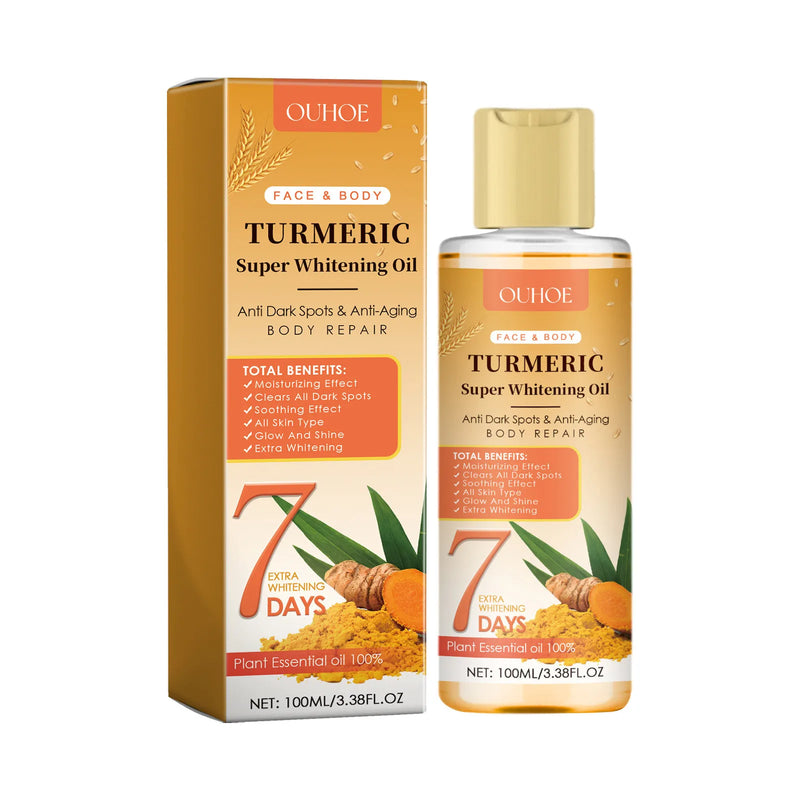 Turmeric Essential Oil Body Massage Deep Hydration Diffuser Aromatherapy Brightening Moisturizer Nourishing Smoothing Skin Care