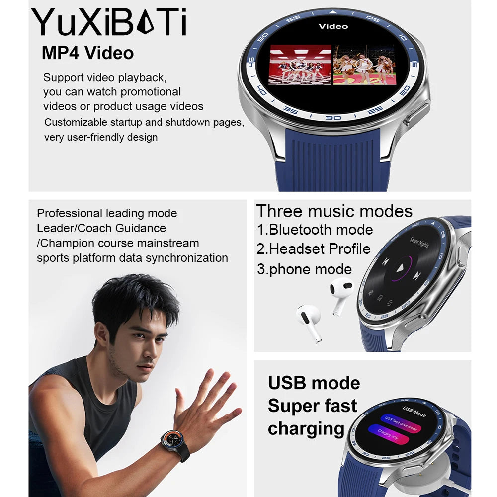 Smartwatch Men and Sports Fitness Waterproof Bracelet