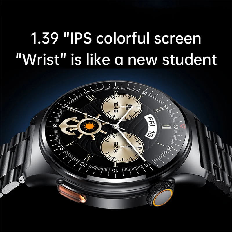 NFC GPS Tracking ECG PPG Men Smart Watch Voice Assistant Pressure Monitor Fitness Track Watches Men Women Smartwatch For huawei