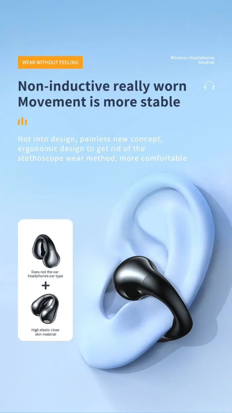 Earphones Wireless Headset with Microphone HiFi Sport Stereo Earbuds for iPhone Xiaomi