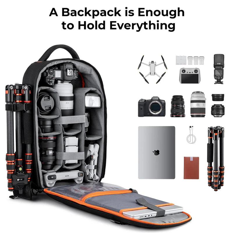 Waterproof Photography Camera Bag with Laptop